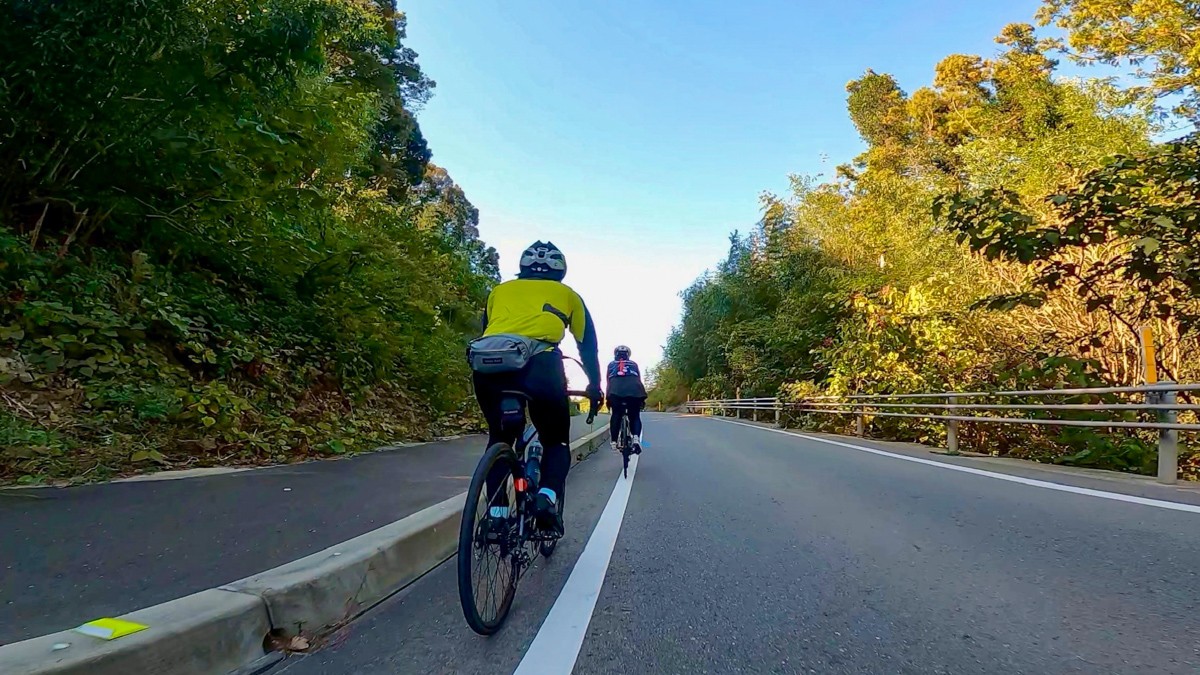 秋晴れののんびりサイクリング